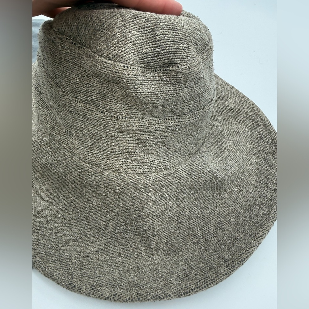 Balenciaga BB Logo Wide‑Brim Bucket Hat – Grey Melange with Dust Bag - Picture 7 of 9
